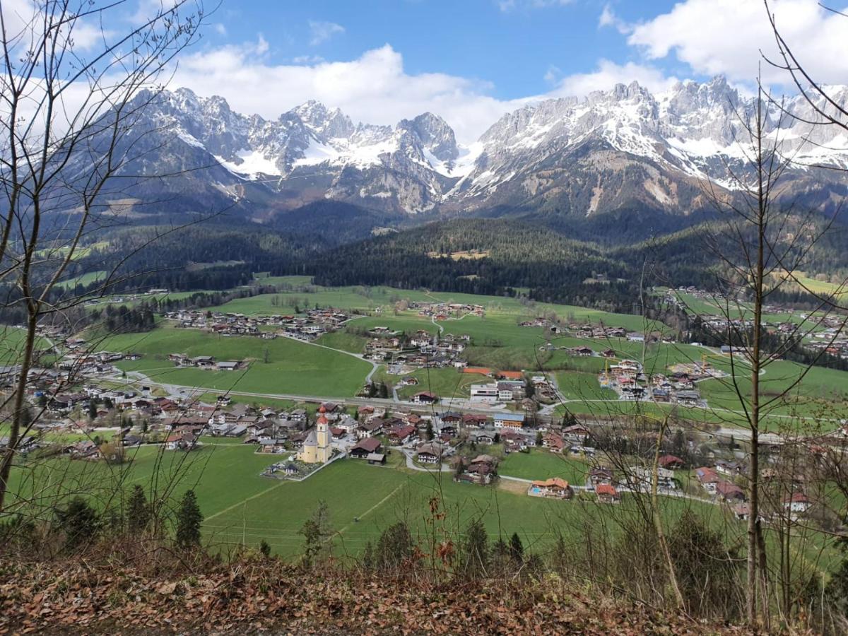 Ferienwohnung Haus Strobler Going am Wilden Kaiser Exterior foto