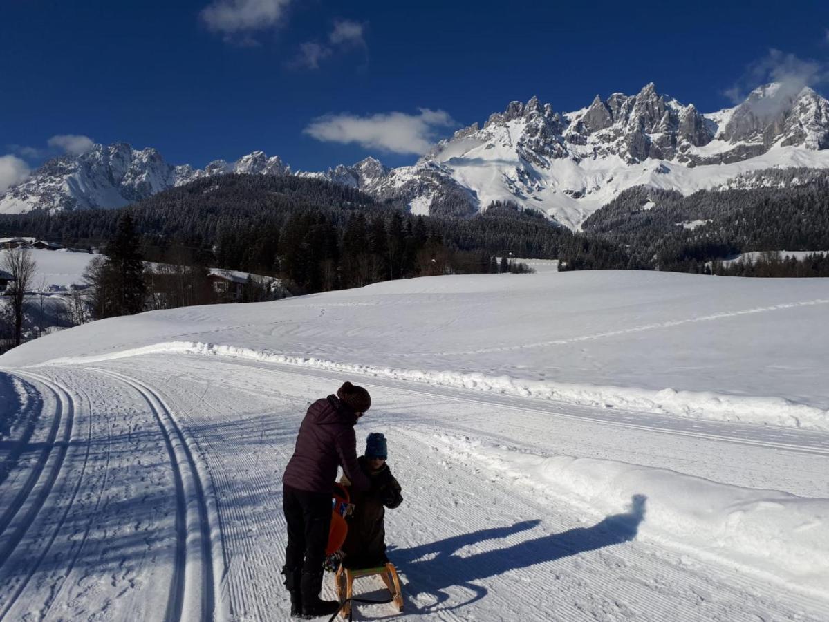 Ferienwohnung Haus Strobler Going am Wilden Kaiser Exterior foto