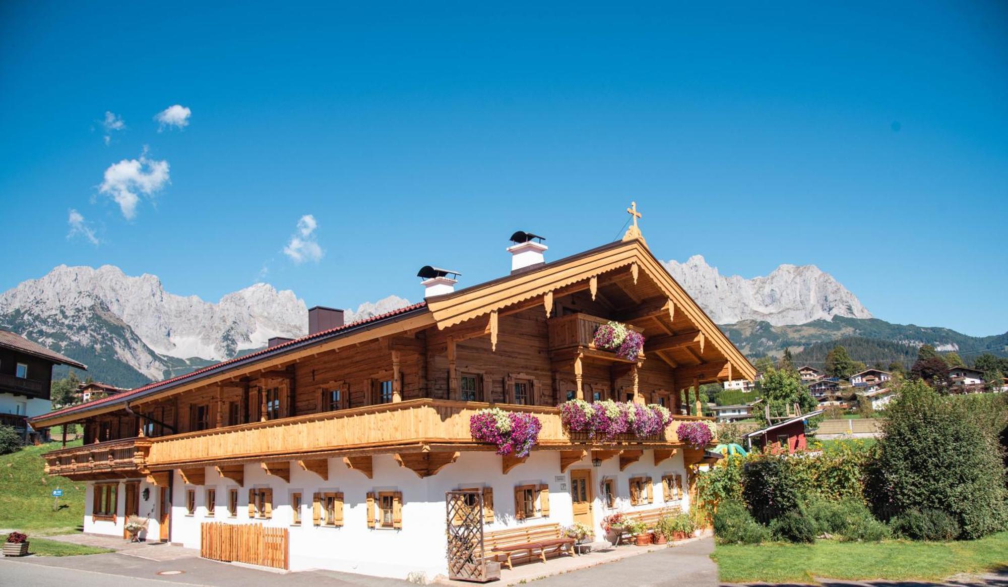 Ferienwohnung Haus Strobler Going am Wilden Kaiser Exterior foto