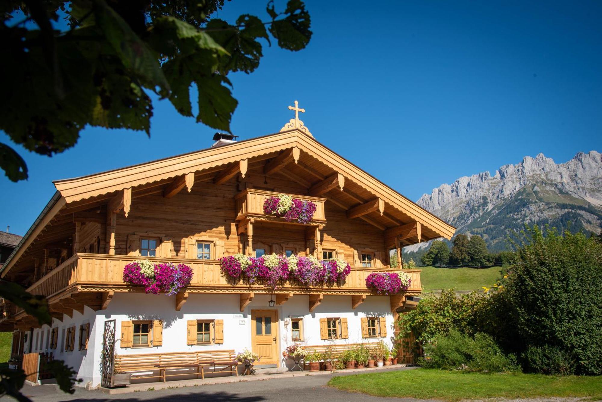 Ferienwohnung Haus Strobler Going am Wilden Kaiser Exterior foto